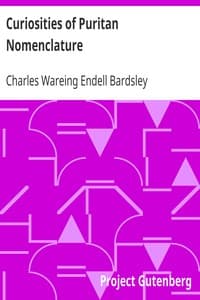 Curiosities of Puritan Nomenclature book cover