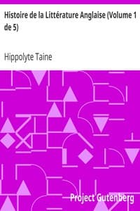Histoire de la Littérature Anglaise (Volume 1 de 5) book cover