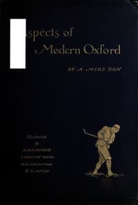 Aspects of Modern Oxford, by a Mere Don book cover