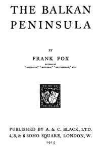 The Balkan Peninsula book cover