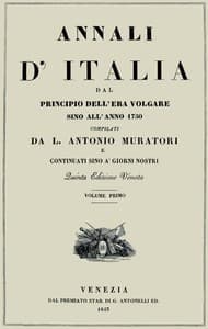 Annali d'Italia, vol. 1
dal principio dell'era volgare sino all'anno 1750