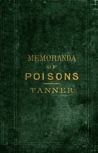 Memoranda on Poisons