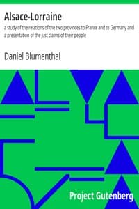 Alsace-Lorraine book cover