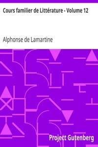 Cours familier de Littérature - Volume 12