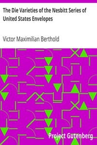 The Die Varieties of the Nesbitt Series of United States Envelopes book cover