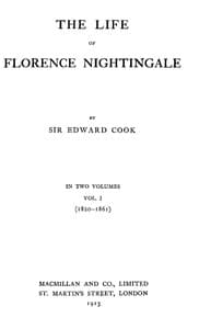 The Life of Florence Nightingale, vol. 1 of 2 book cover