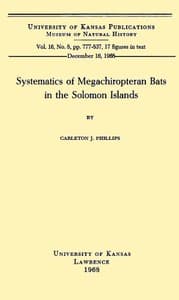 Systematics of Megachiropteran Bats in the Solomon Islands
