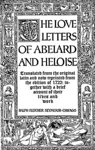 The love letters of Abelard and Heloise book cover