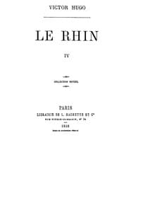 Le Rhin, Tome IV book cover