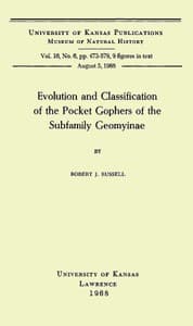 Evolution and Classification of the Pocket Gophers of the Subfamily Geomyinae book cover