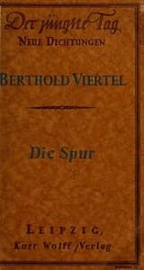 Die Spur book cover