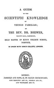 A Guide to the Scientific Knowledge of Things Familiar book cover