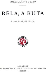 Béla, a buta
