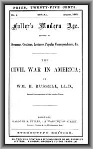 The Civil War in America
Fuller's Modern Age, August 1861