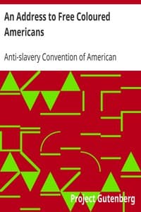 An Address to Free Coloured Americans