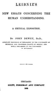 Leibniz's New Essays Concerning the Human Understanding: A Critical Exposition book cover