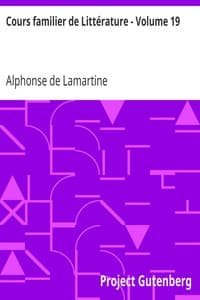Cours familier de Littérature - Volume 19