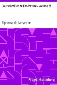 Cours familier de Littérature - Volume 21