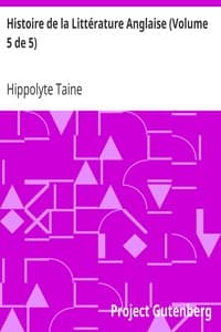 Histoire de la Littérature Anglaise (Volume 5 de 5)