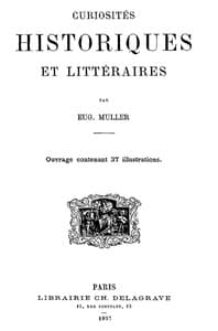 Curiosités Historiques et Littéraires