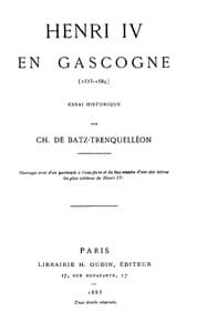 Henri IV en Gascogne (1553-1589)