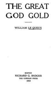 The Great God Gold book cover