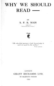 Why we should read-- book cover