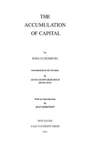 The Accumulation of Capital book cover