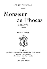 Monsieur de Phocas, Astarté: Roman book cover