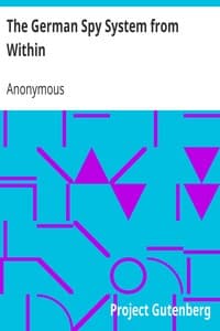 The German Spy System from Within book cover