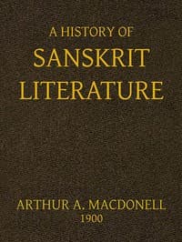 A History of Sanskrit Literature book cover