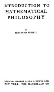 Introduction to Mathematical Philosophy book cover