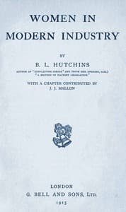 Women in Modern Industry book cover