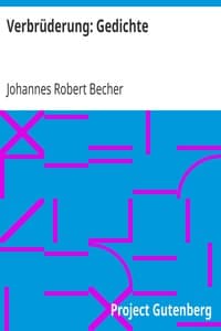 Verbrüderung: Gedichte book cover