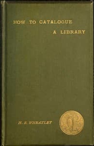 How to Catalogue a Library