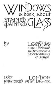 Windows: A Book About Stained & Painted Glass book cover