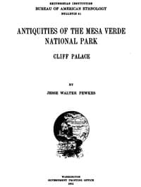 Antiquities of the Mesa Verde National Park: Cliff Palace book cover