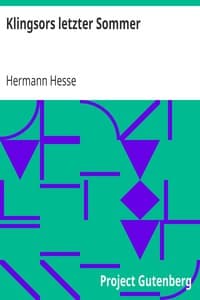 Klingsors letzter Sommer book cover