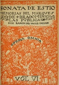 Sonata de estío: memorias del marqués de Bradomín