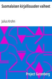 Suomalaisen kirjallisuuden vaiheet
