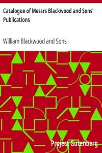 Catalogue of Messrs Blackwood and Sons' Publications
Published in 1868 as a Part of The Handy Horse-Book by Maurice Hartland Mahon