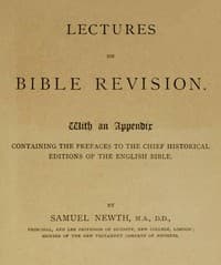 Lectures on Bible Revision