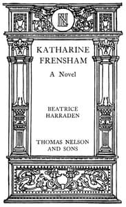 Katharine Frensham: A Novel book cover