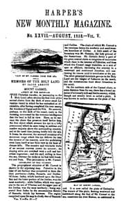 Harper's New Monthly Magazine, No. XXVII, August 1852, Vol. V