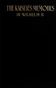 The Kaiser's Memoirs book cover