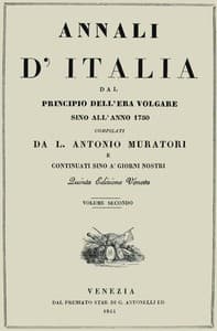 Annali d'Italia, vol. 2
dal principio dell'era volgare sino all'anno 1750