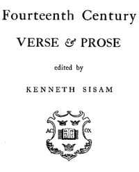 Fourteenth Century Verse & Prose