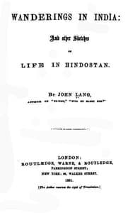 Wanderings in India, and Other Sketches of Life in Hindostan book cover