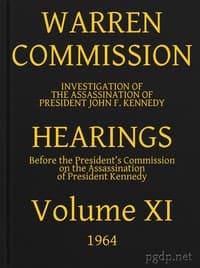 Warren Commission (11 of 26): Hearings Vol. XI (of 15) book cover
