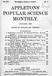 Appletons' Popular Science Monthly, January 1899
Volume LIV, No. 3, January 1899 book cover